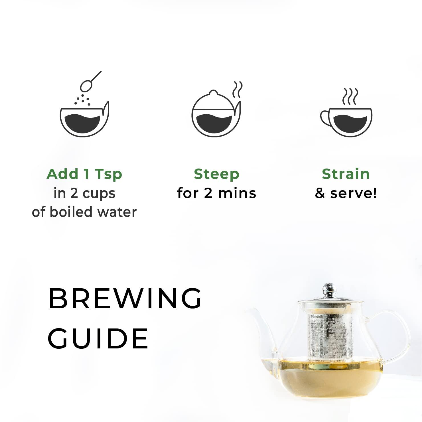 Deroi Tea DEROI TEA Assam Lush Green Tea | CARBON-FREE DRIED TEA | 100% Natural Whole Leaf | Assam Tea | 1Bud & 2 Leaves| Antioxidant Rich | Bitterless | 100 g - 60 Cups | Pack of 5