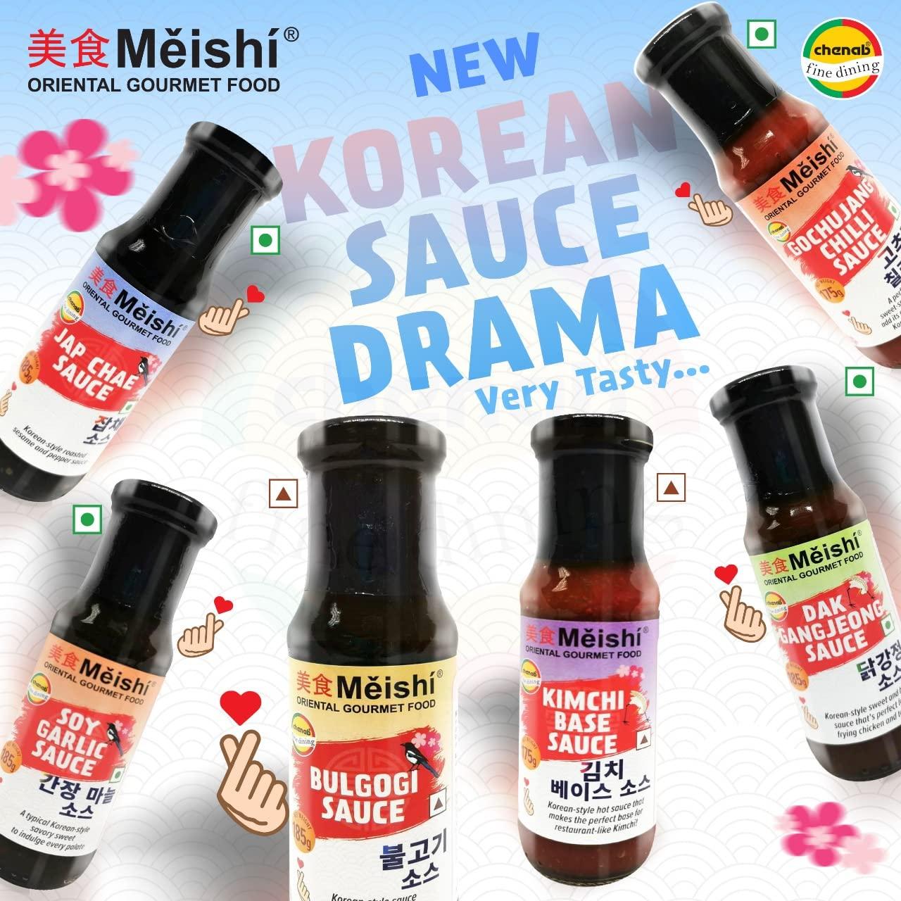 Meishi Meishi Korean Gochujang Chilli Sauce,175g | Perfect balance of Sweet, Spicy, Umami add Korean Flavour to any recipe