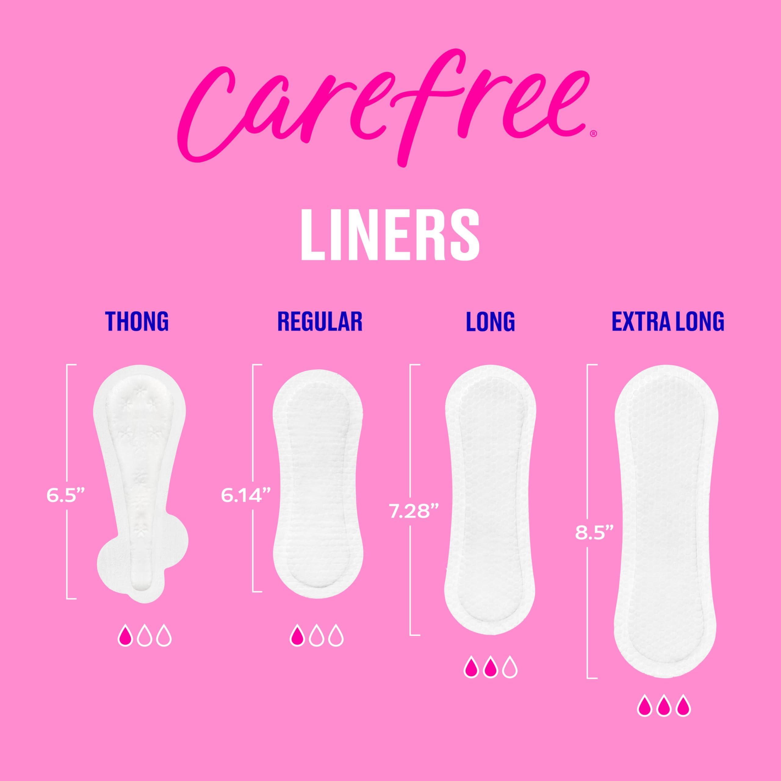 Carefree Carefree Acti-Fresh Ultra-Thin Panty Liners, Long To Go, Unscented - 92 Count