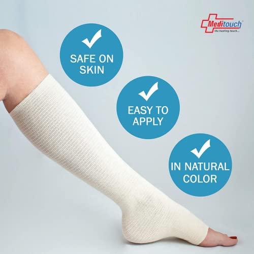 Meditouch Latex-Free Cotton Spandex Tubular Elastic Support Bandages for Compression Sports Protection Soft, Fragile Skin. (Available in Sizes B,C,D,E,F) (Size F – 10 CM (Width) X 1MTR (Length))