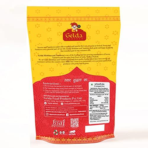 Gelda Namkeen Gelda Namkeen - Kadak Teekha Bhujia (Crorepati Sev), Spicy Namkeen, Authentic Regional Taste of Indore, Party Snack - 500gm