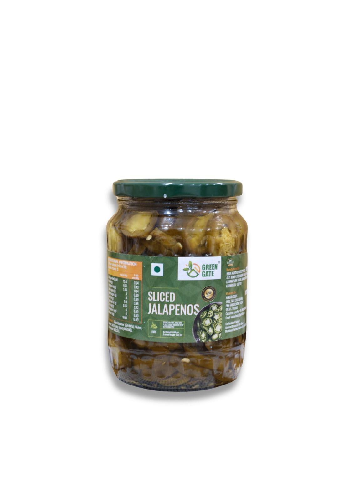 AL SAYYADI Green Gate Jalapeno Slice in Brine 1360 g (680 g X 2 units)