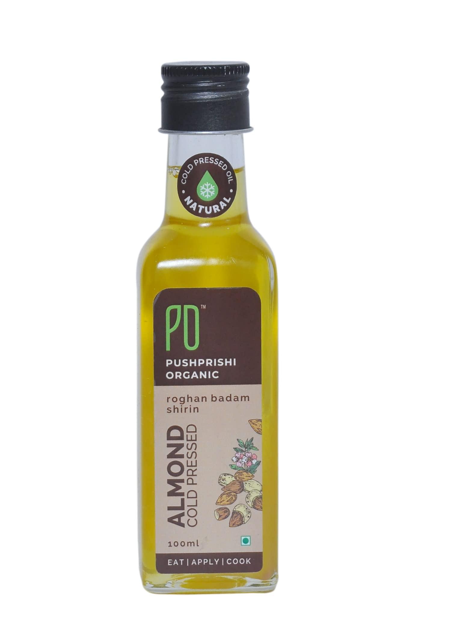 PUSHPRISHI ORGANIC Pushprishi Organic Rogan Badam Oil | Coldpressed Almond Oil - 100 ml