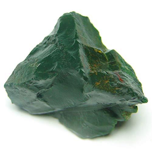 Nature's Crest Nature's Crest Blood Stone Natural Energized Raw Rough Chunks for Vastu Healing Mediation Reiki & Pooja (3 Pcs Pack)