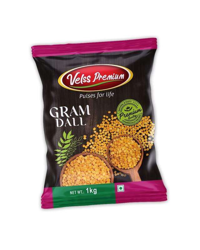 Velss Premium Velss Premium Gram Dal | Traditionally Processed (1kg) - Pack of 2