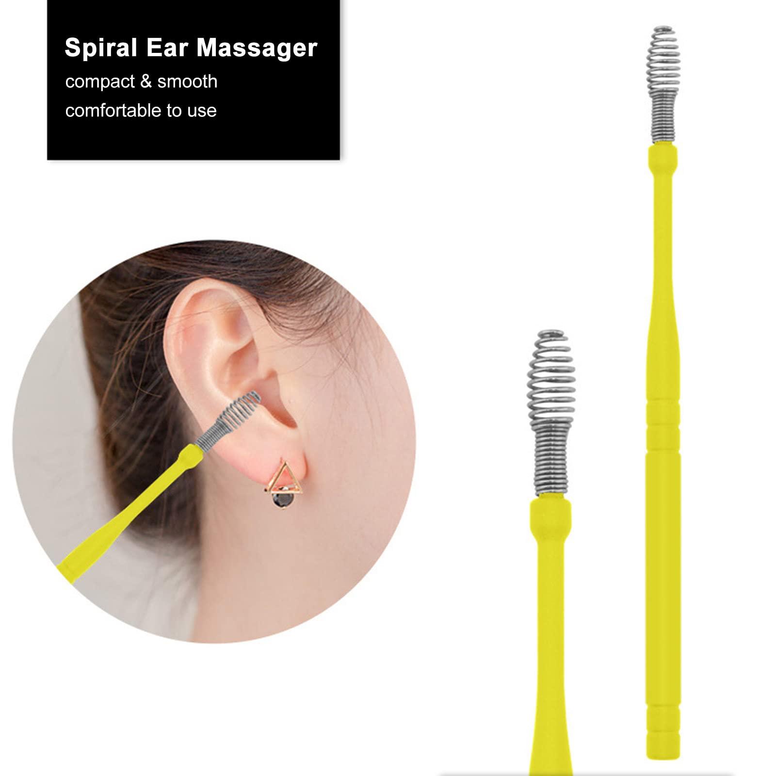 POOWE Ear Wax Removal Tools with Light & Storage Case Portable Ear Spoon Earpick Cleaning Kit for Kids & Adults Ear Care Set(Black)-POOWE