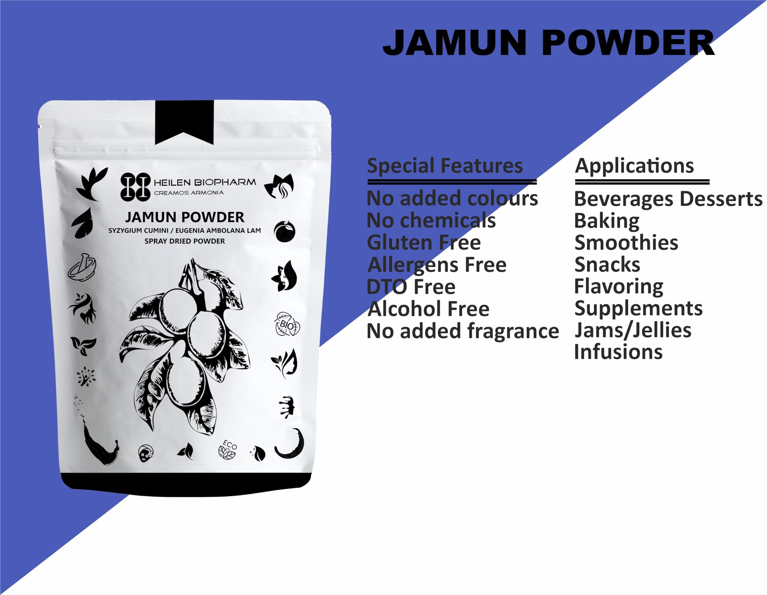 HEILEN BIOPHARM Heilen Biopharm Jamun (Eugenia Jambolana Lam/Syzygium Cumini) Powder For Healthy Nutrition - 800 g Pack of 1