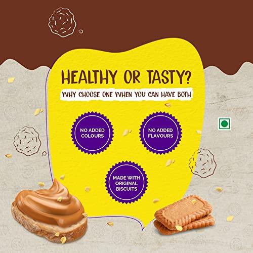 Savory Savory Combo Of Creamy Biscuit Spread(400g) + Crunchy Biscuit Spread(400g) | Made with Original Biscuits | No Added Colours & Flavours | Sweet Spread | Used in Cakes, Cookies, Muffins | Pack Of 2