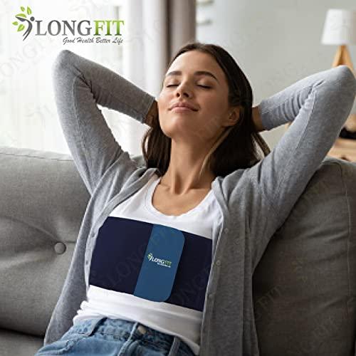 Longfit Longfit Rib Belt Elastic Chest Wrap Injury Binder Compression & Support for Men & Women Back & Abdomen Support (L, Blue)