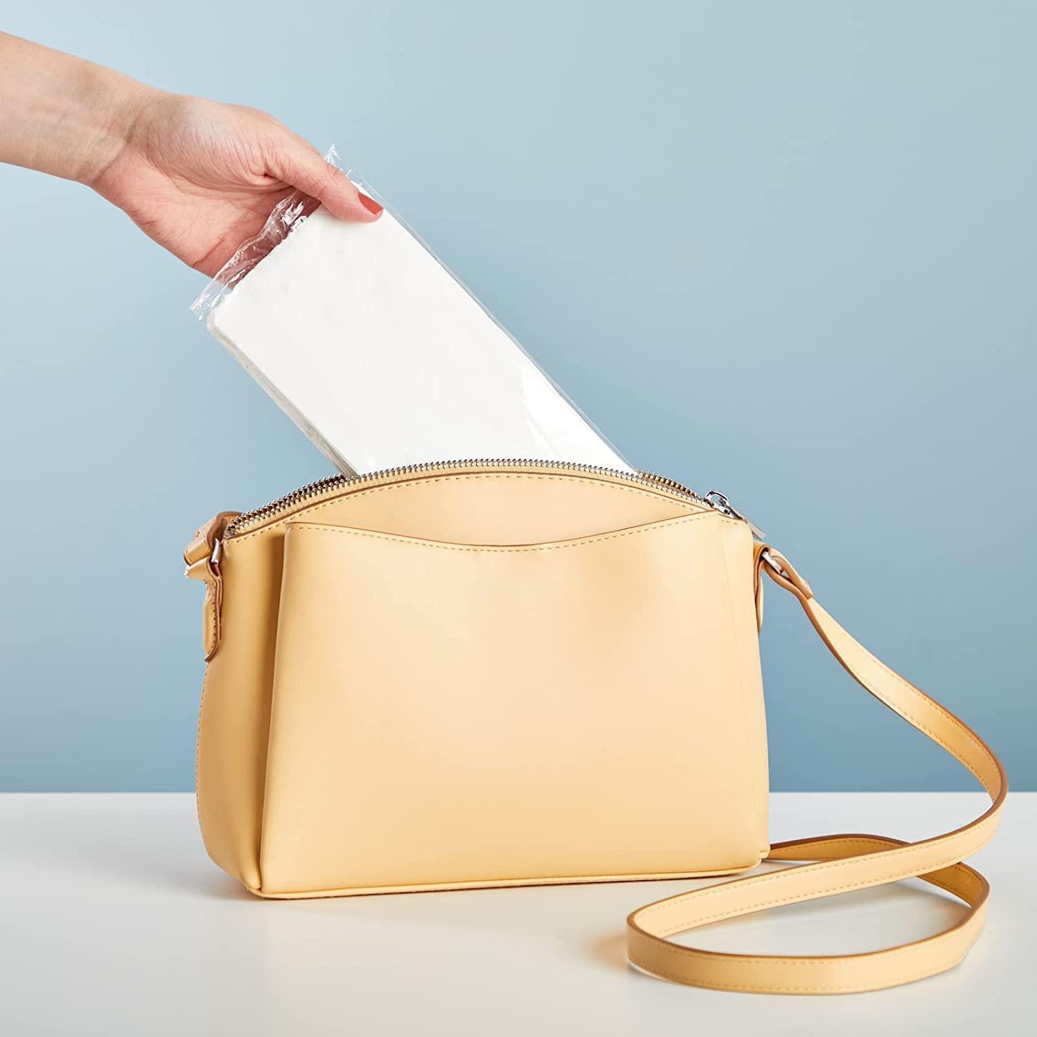 ALOUD CREATIONS ALOUD CREATIONS Facial Tissue Refill Pack | Car Tissue Refill | Disposable Facial Tissues | Travel Size Pack for Car & Purse | 2 Ply | 100 Pulls in Each Packet | Pack of 24 | Total 2400 Pulls