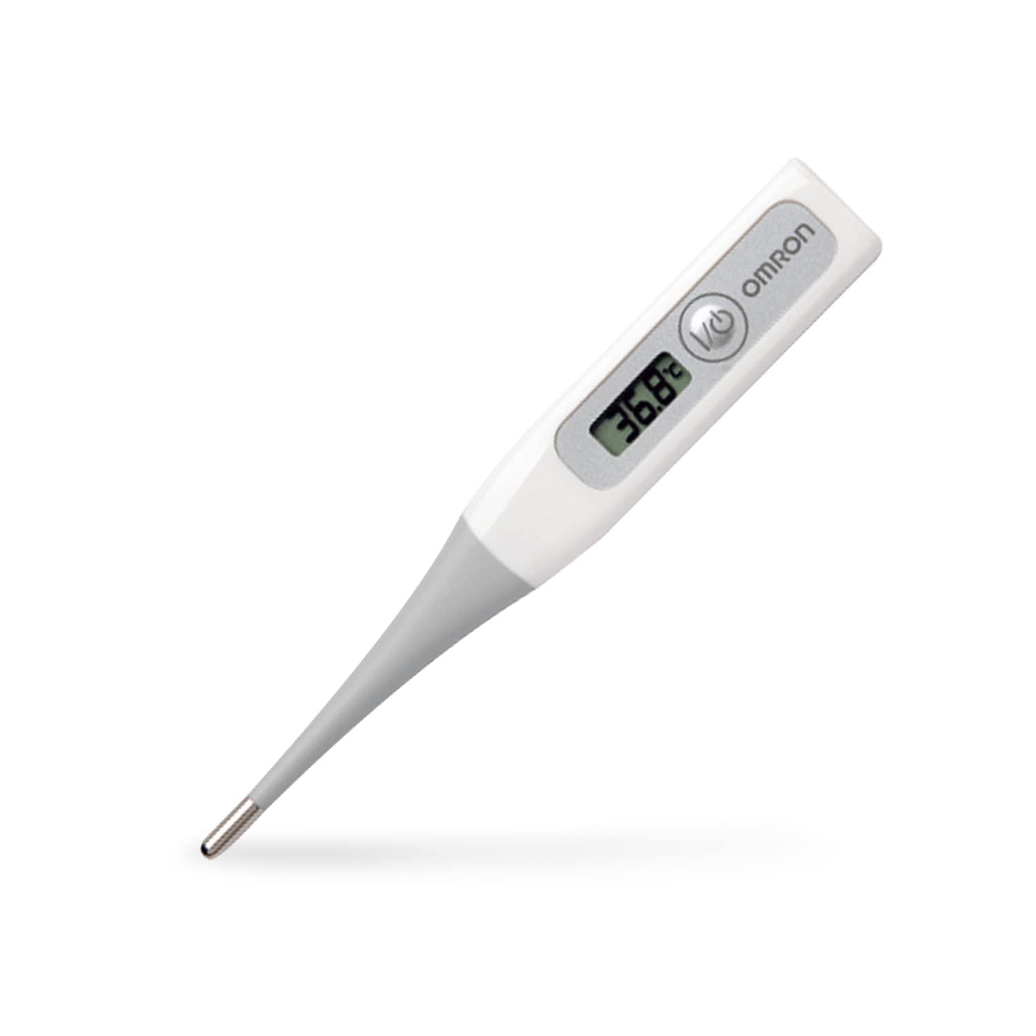 Omron Omron MC 343 Flexible Tip Digital Thermometer With Quick Measurement of Oral, Underarm Temperature in Celsius & Fahrenheit, Water Resistant for Easy Cleaning