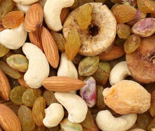 Nature Prime Nature Prime 100% Natural Premium Mix Dry Fruits 1kg with Almonds | Cashew | Kishmish | Apricot | Black Raisins | Dried Kiwi | Nuts and Dry Fruits 1 Kg (Jar pack)