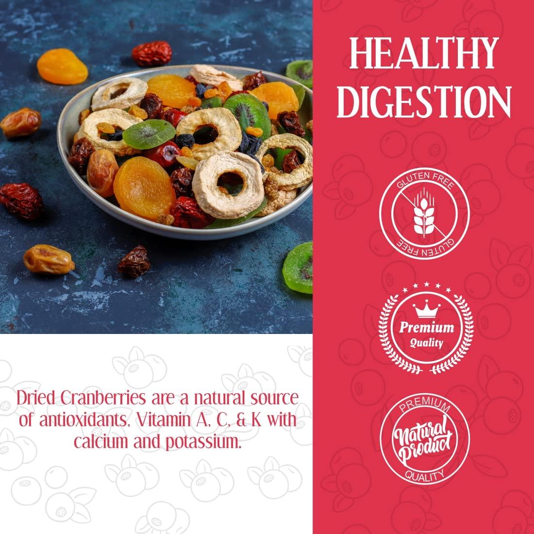 20-20 DRY FRUITS 20-20 Dry Fruits Dried Cranberries - High in antioxidants - Gluten Free & Vegan Dried Berries -200 g