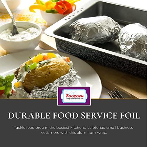 Foozocu Foozocu Aluminium Foil Paper || foil Paper for Kitchen || Eco-Friendly Freshwrapp Aluminium || Foil Food wrap || Bacteria Resistant/Disposable/Food Parcel || 50 Gm Silver-9 MTR (Pack of 1)