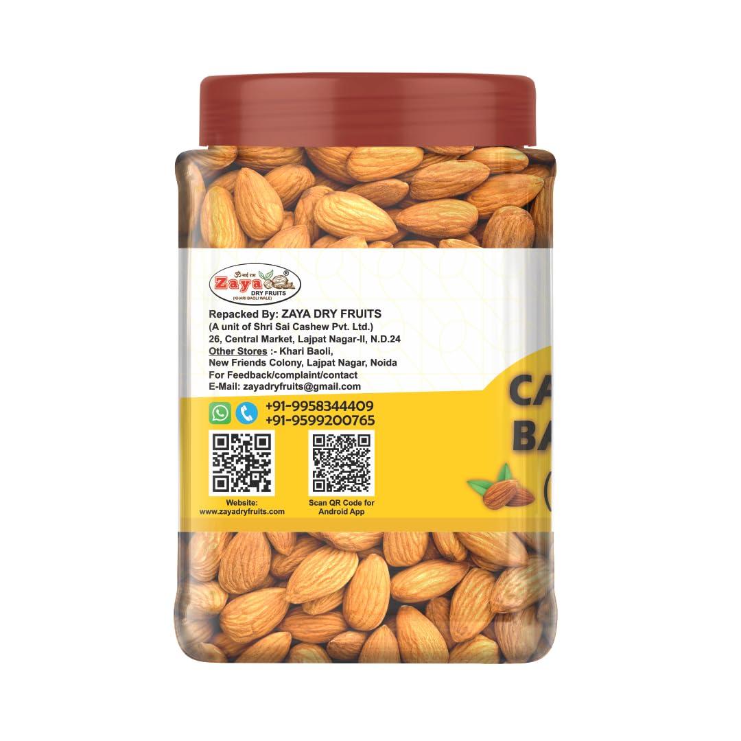 ZAYA DRYFRUITS Zaya Dryfruits Premium American Almonds |100% Pure Natural Crunchy Badam Giri | Nuts & Dry Fruits | Healthy Snacks |Dry Fruit Gift Pack (500 gm)
