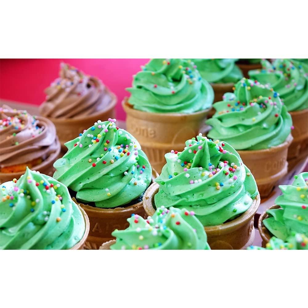 Sonar SONAR Synthetic Apple Green Powder Food Colour Preparation for Dairy Products, Snack Foods, Ice Cream, Soups, Jams, Pickles, Sweets, Cakes and Food Decoration (500 Grams) | Vegan