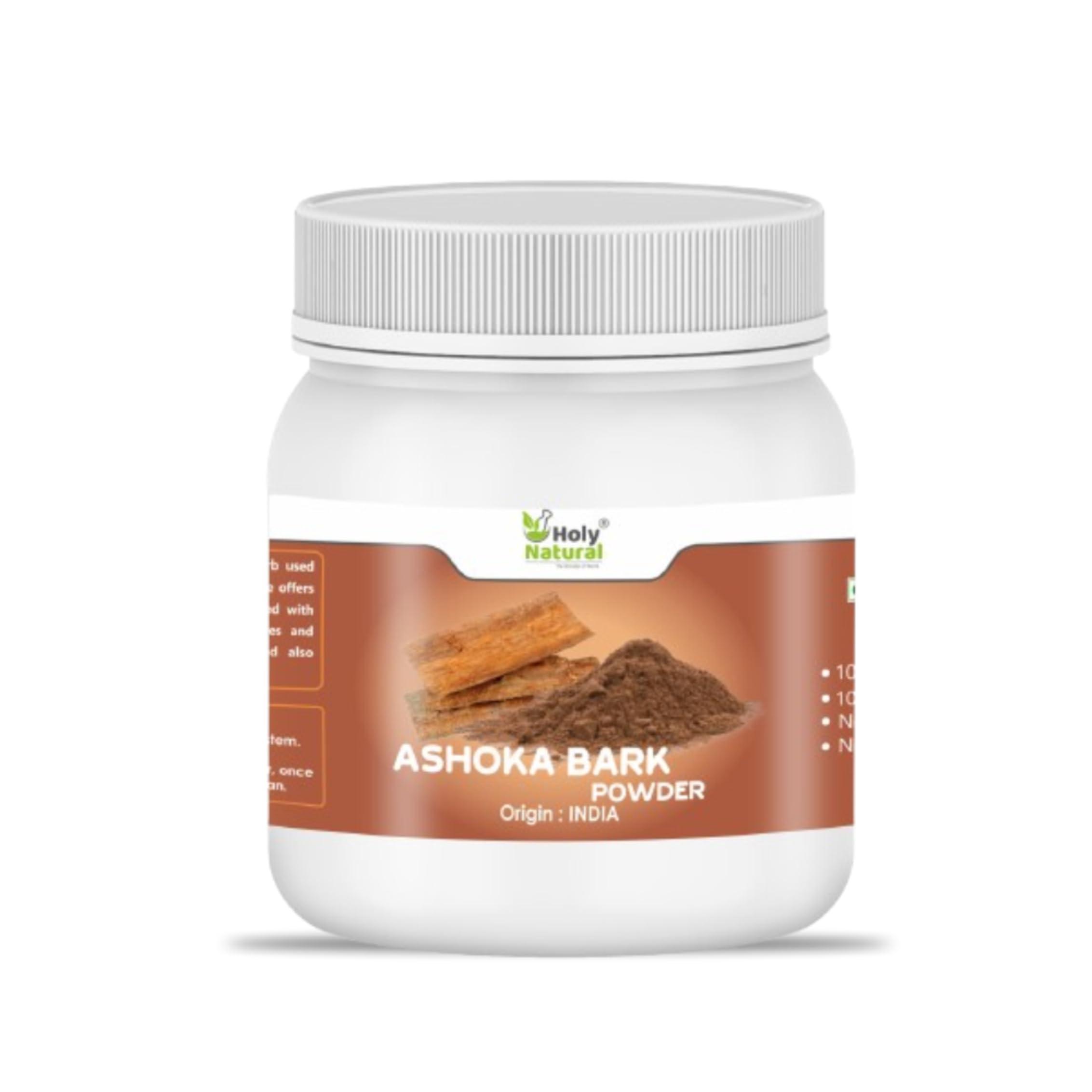 Holy Natural - The Wonder of World Holy Natural Ashoka Bark Powder - 250 GM | Ashok Chaal (Saraca Indica) Powder