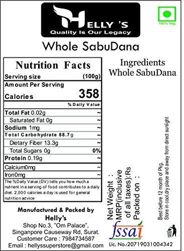 Helly's Helly's™ Sabudana ( Sago / Tapioca Pearls/ Tapioca Balls ) | 1 Kg - Zip Lock Pack