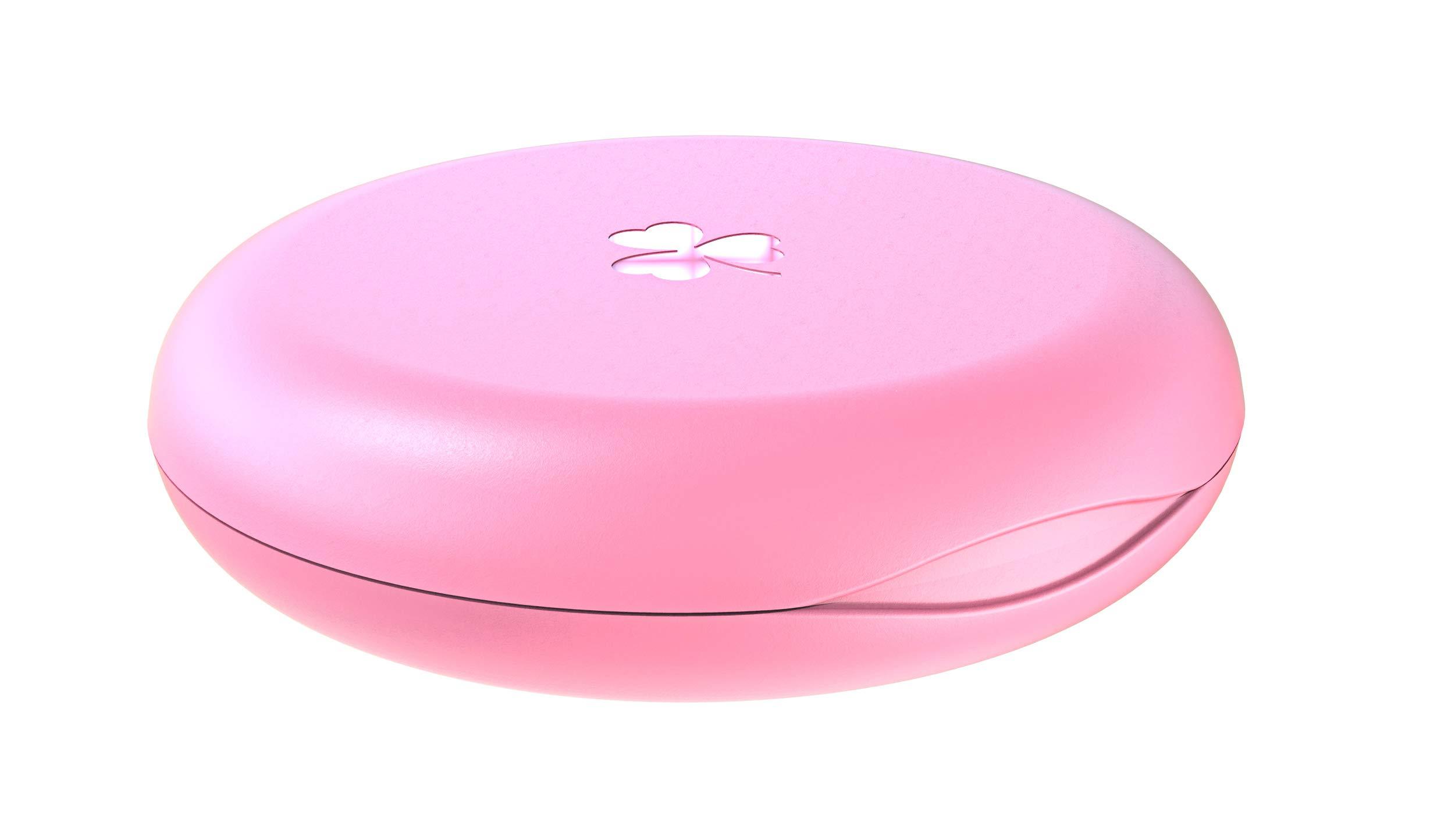 ZIZNBA (2 Pack) Retainer Case,Solid Orthodontic Retainer Case-Pink