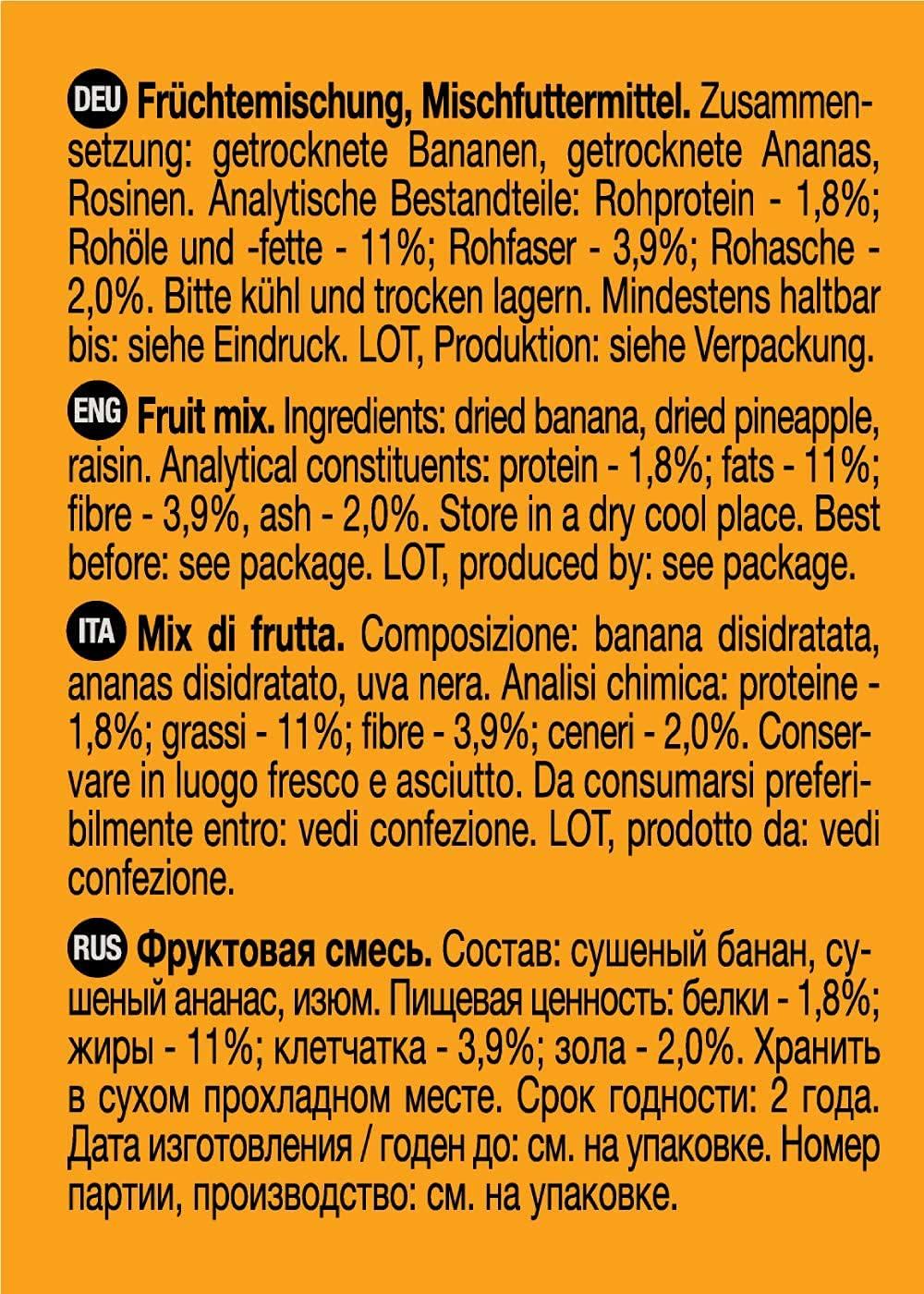 PETS EMPIRE PETS EMPIRE Little One Snack of Small Animal & Mammals 200g | Mix Fruit Flavor | Vitamins & Nutrients | Small Pet Food | for All Small Mammals | Vegetarian Food for Rat, Rabbit, Guinea Pigs