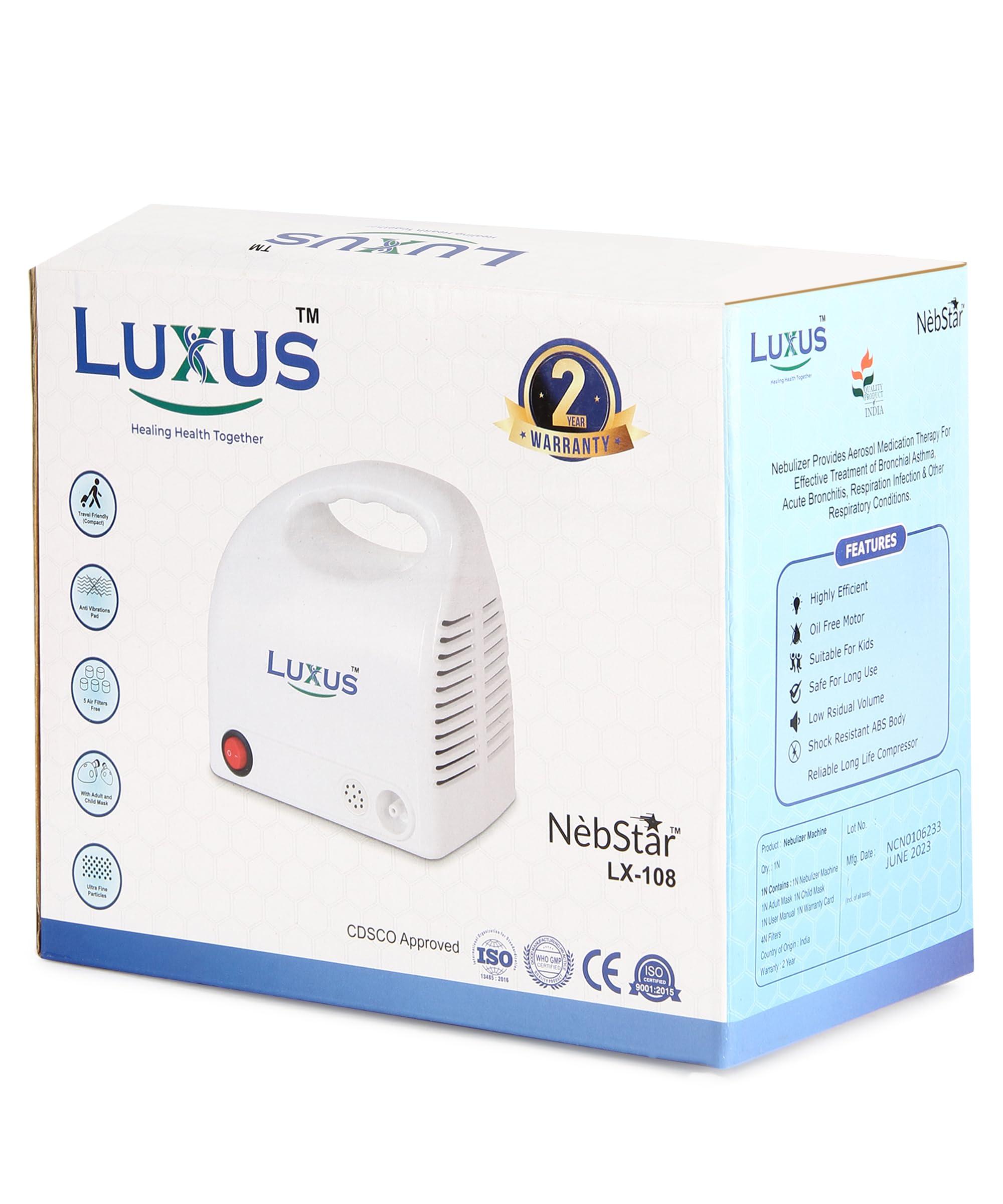 LUXUS Luxus Nebstar LX-108 Nebulizer with Complete Kit for Adult and Child Nebulizer