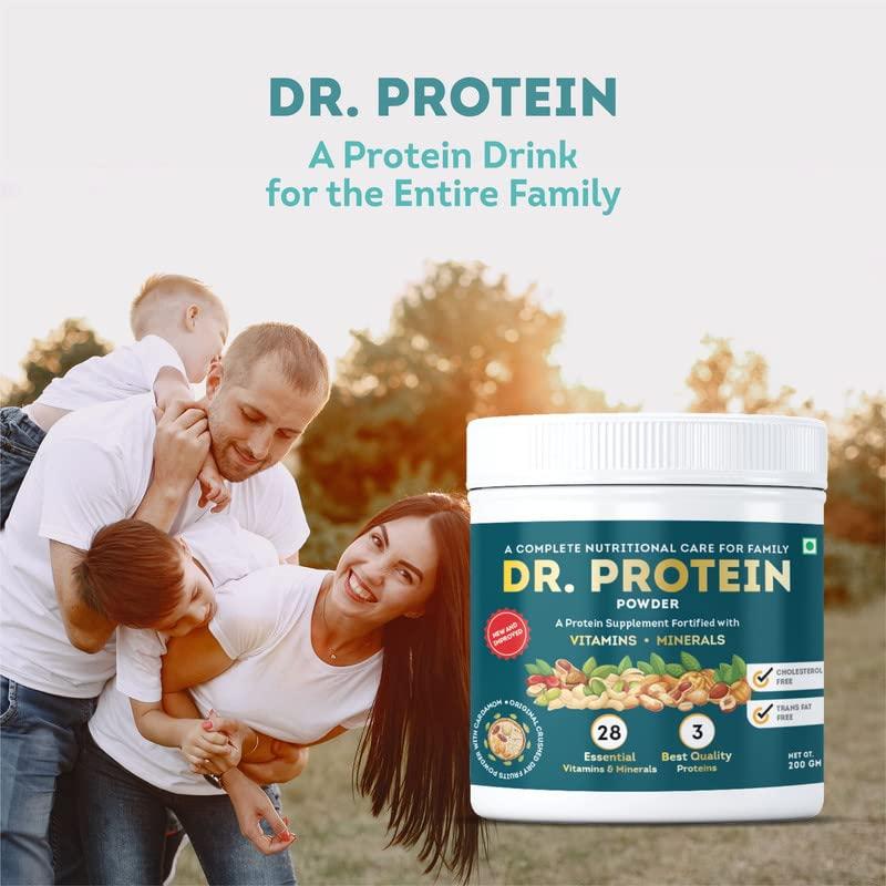 Delwis Delwis Dr. Protein* - Protein Powder with Cardamom Dry Fruits Flavour - 200gm (Pack of 1)