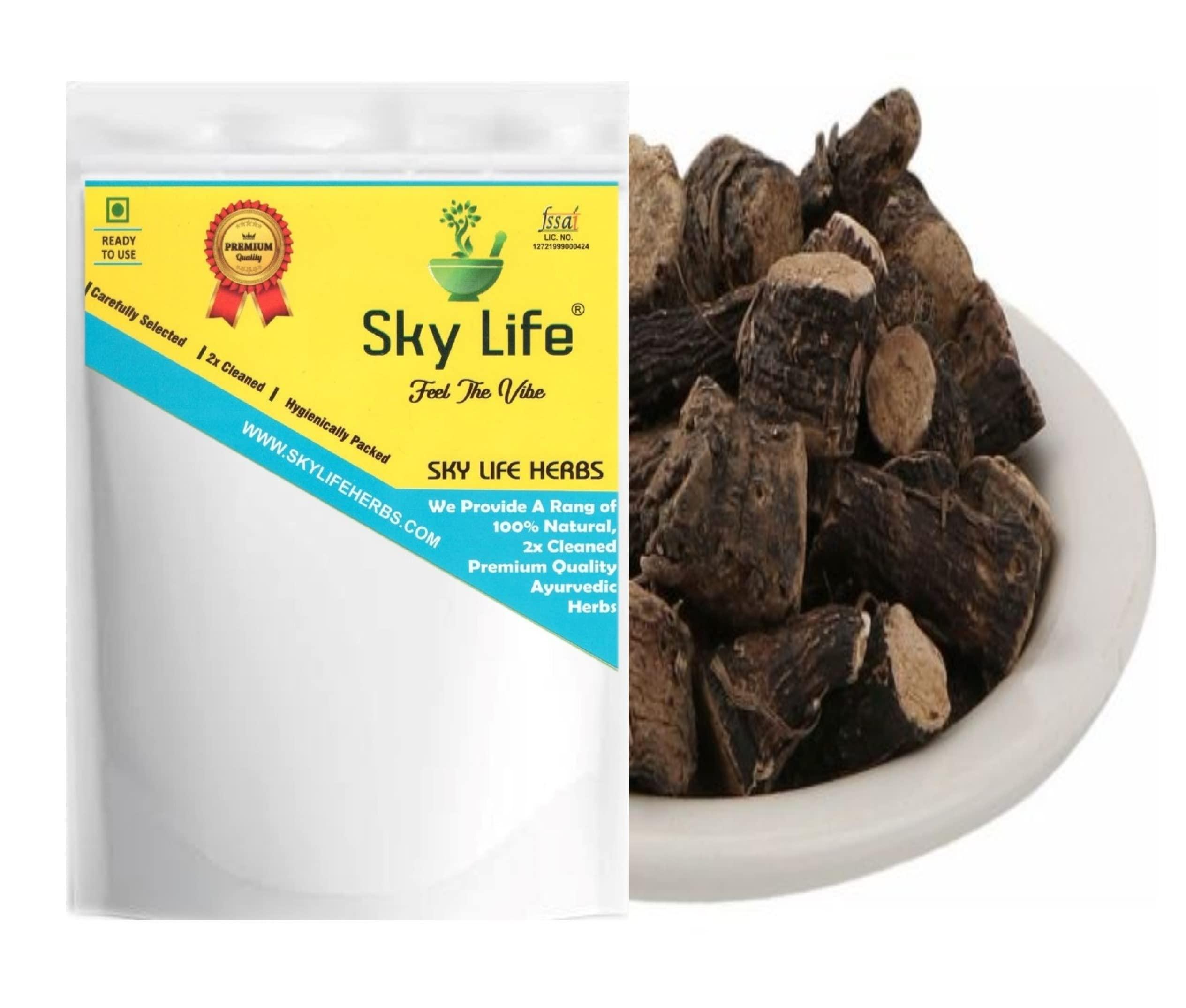 Sky Life Sky Life® Musli Black - Kali Musli - Black Musli - Musli Kand - Curculigo Orchiodes Gaerth - 100Grm - Black Musli Root