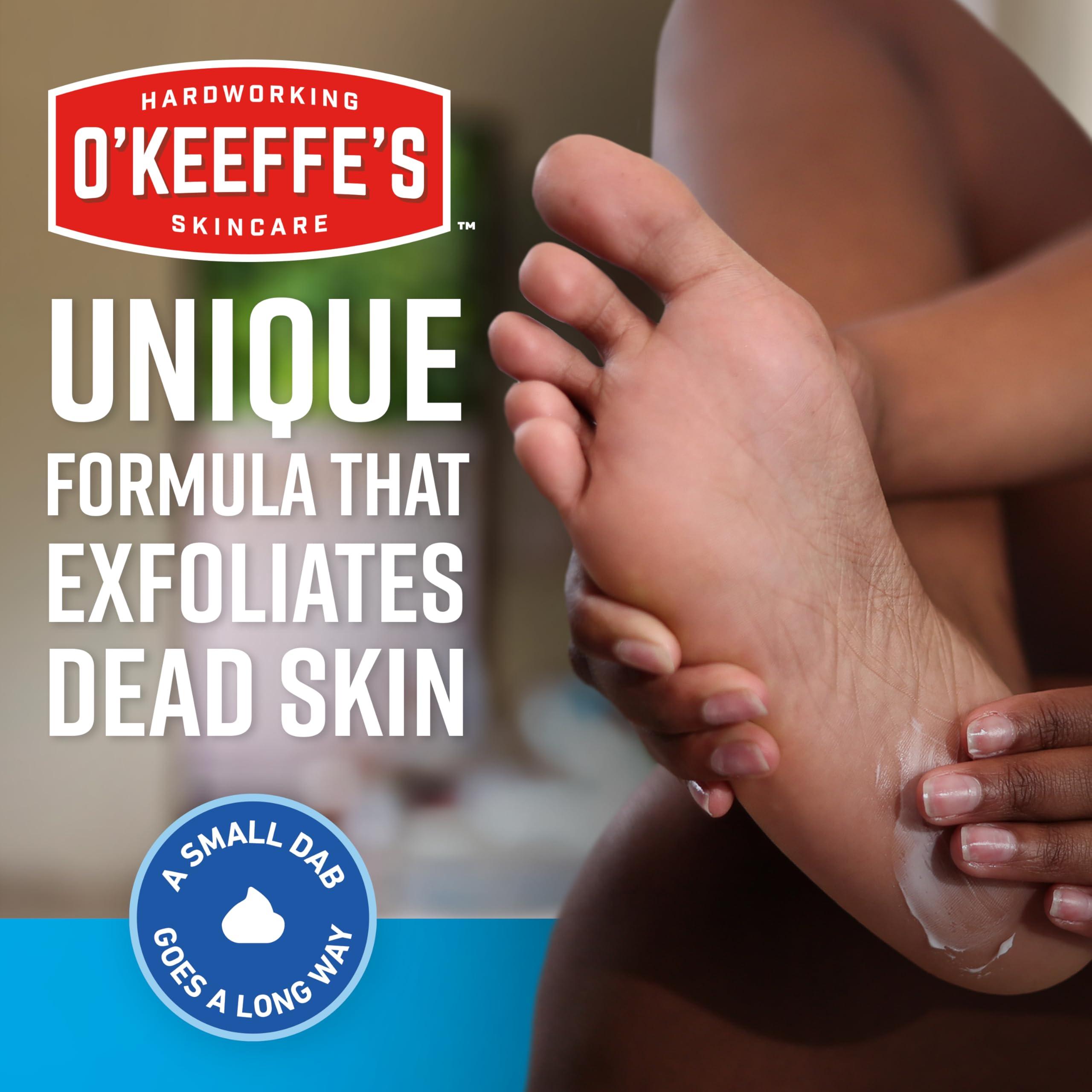 O'Keeffe's O\'Keeffe\'s K0400008 Healthy Feet Exfoliating Foot Cream, 3 ounce Tube