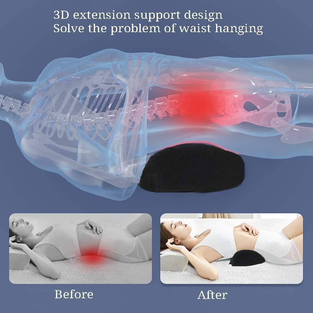 Grin Health Grin Health Lumbar Support Cushion for Bed for Relief From Back, Sciatica, Lumbar Pain, Multifunctional Waist Pillow- Memory Foam Lower Back Support Pillow for Sleeping