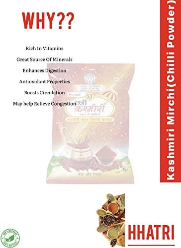 Chhatri Chhatri Kashmiri Mirchi (Tez Lal)| Chilli Powder | 500 g
