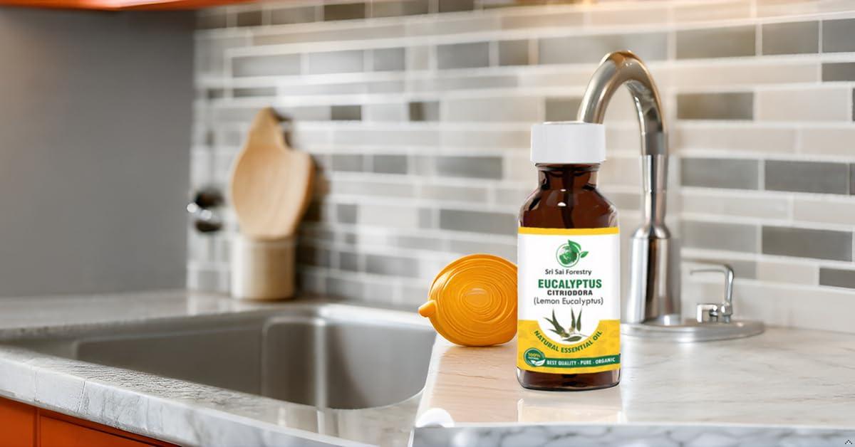 SRI SAI FORESTRY SRI SAI FORESTRY Eucalyptus Citriodora Oil (Lemon Eucalyptus) 50ml for Fresh, Citrusy Fragrance