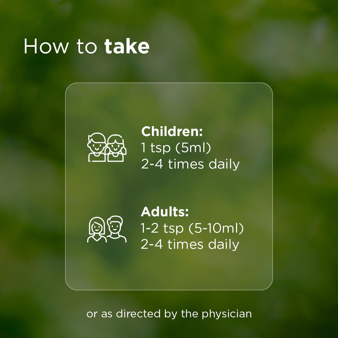 AYUSAS AYUSAS Sapat Adulsa Cough Syrup, Paraben Free, Child Safe, Triple-action formula,100% Natural for Wet and Dry Cough, (200 ml) (Pack of 2)