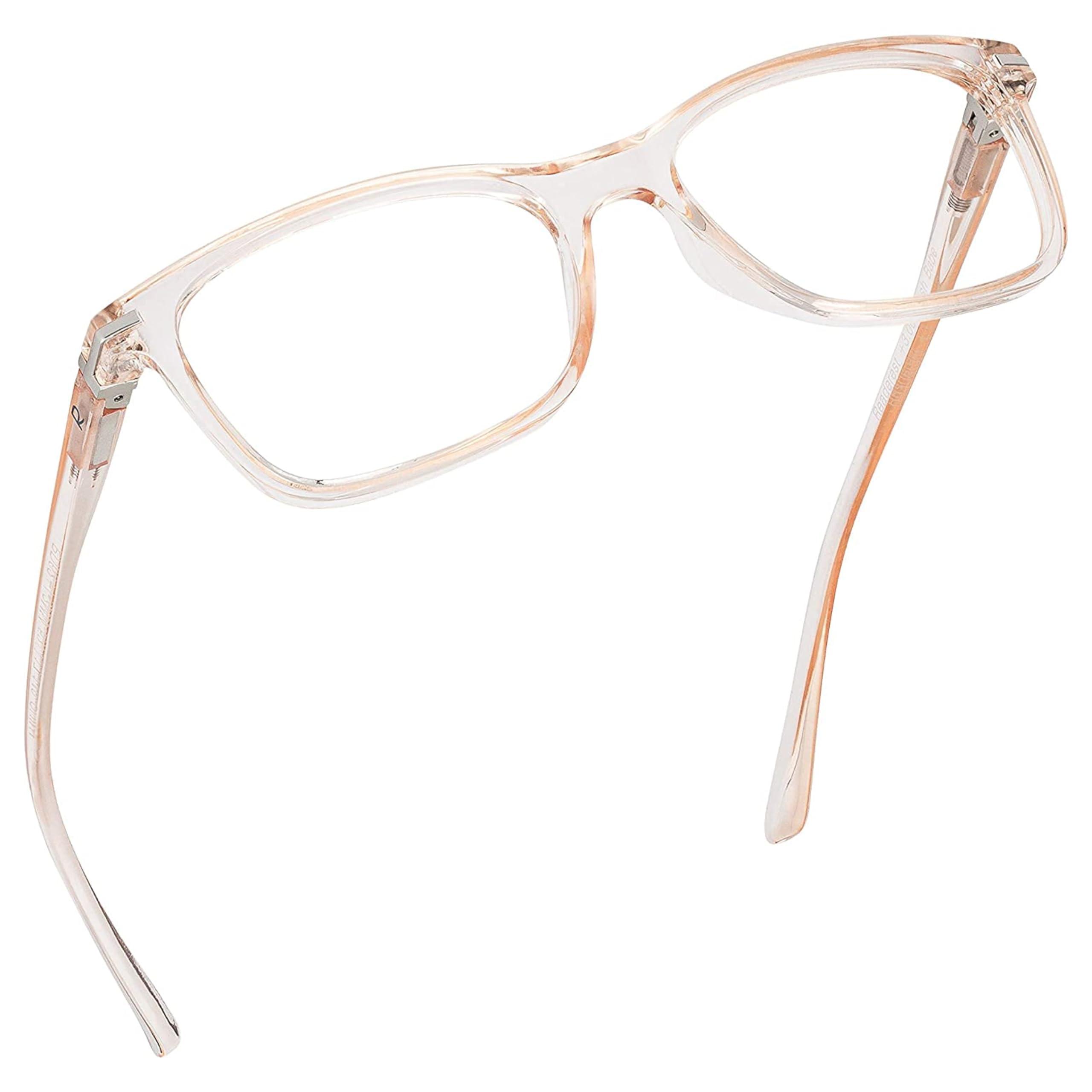Readerest Readerest Blue Light Blocking Reading Glasses, UV Protection and Anti-Reflective Lenses, Spring Hinge Computer Reading Glasses, Modern (Peach, 1.00 Magnification)
