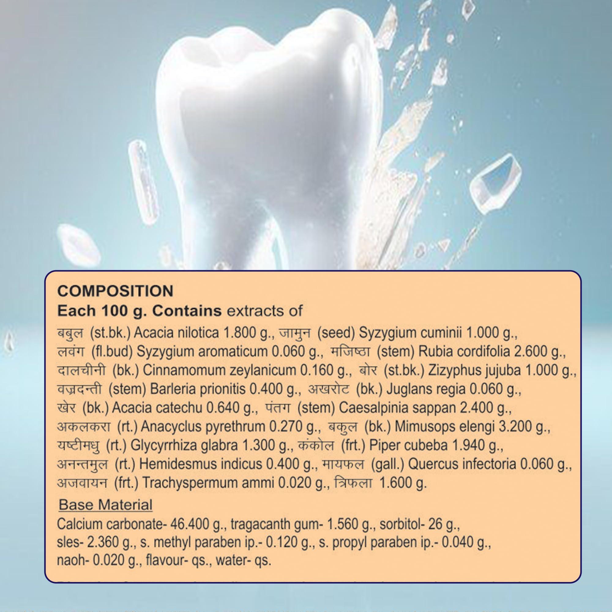 ACHAL Achal Ayurvedic Herbal Natural Toothpaste for Teeth Whitening (6 * 80GM)- Fresh Breathe Toothpaste for Kids & Adults. No Fluoride & Artificial Colours