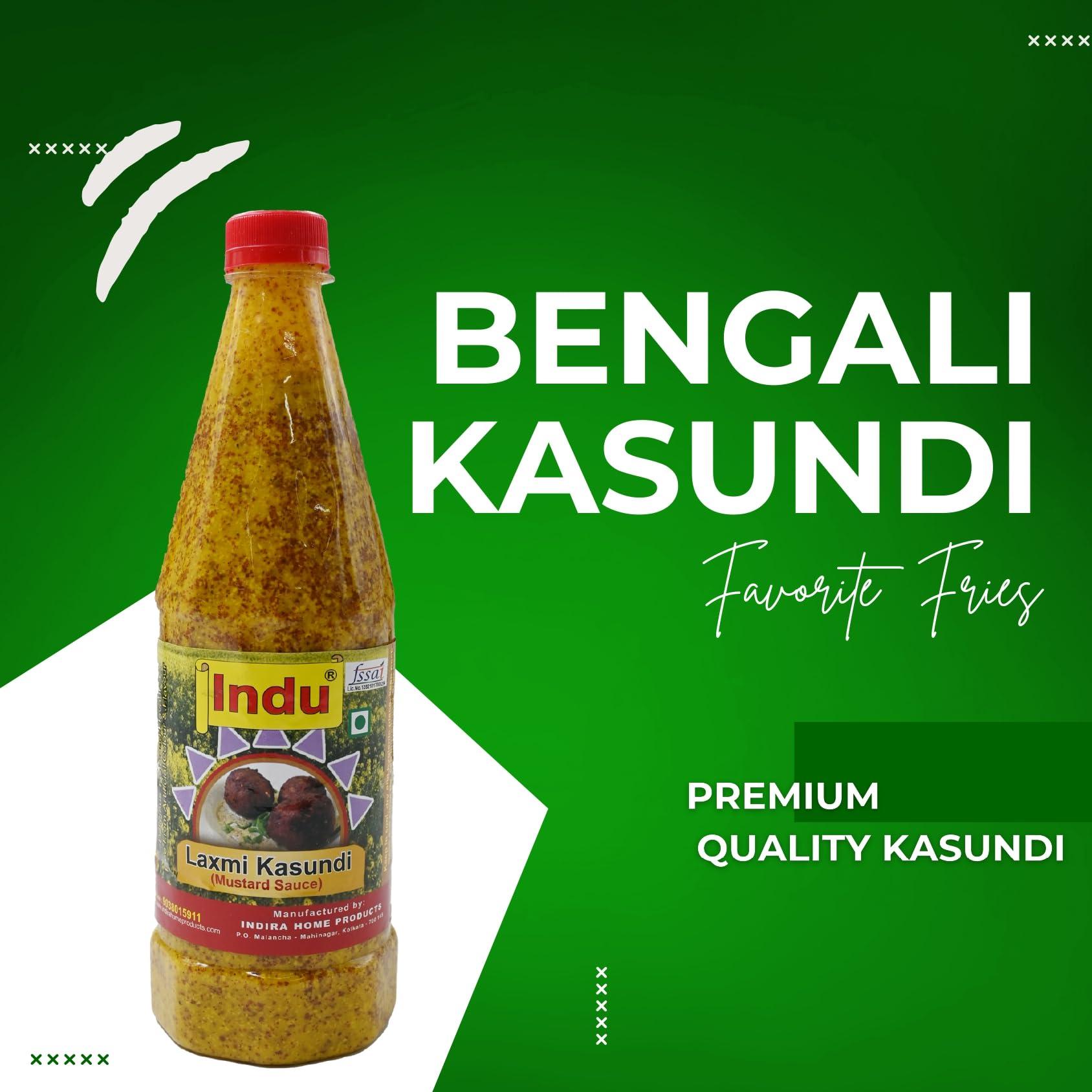 Generic Indu Laxmi Kasundi (Mustard Sauce) | Laxmi Kasundi Mustard Sauce | Mustard Kasundi Sauce (650 gm) Pack of 3 X 650gm (1950gm)