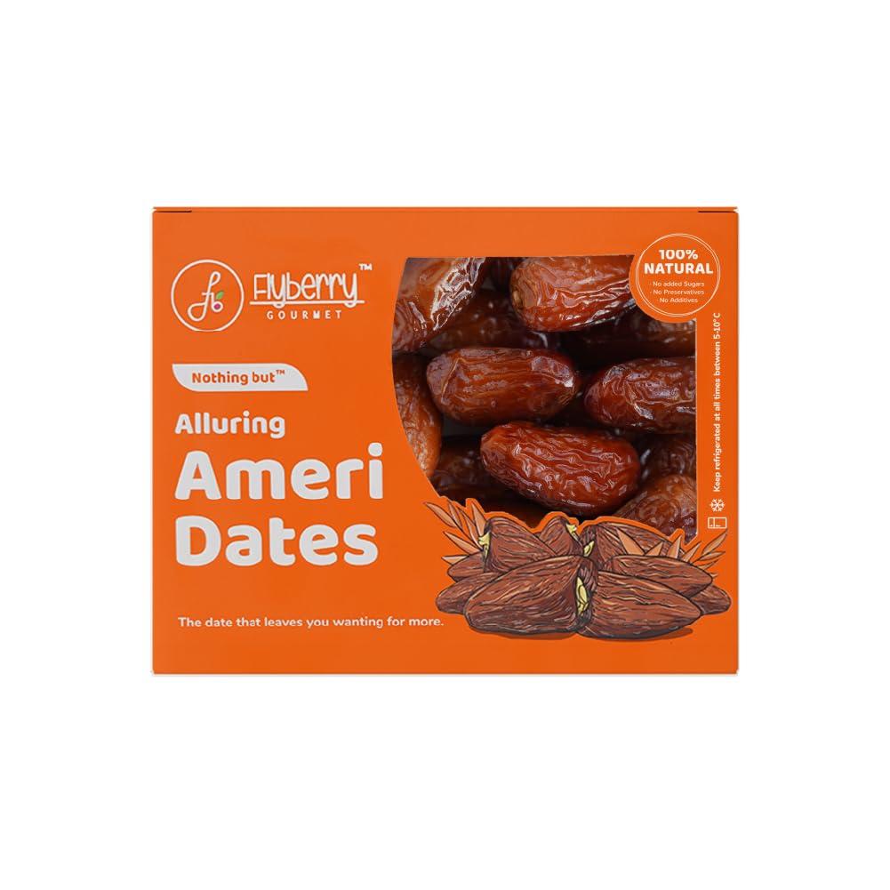 Flyberry Gourmet Flyberry Gourmet Ameri Dates (Khajoor/Khajur) 800g | 100% Natural | Rich in Calcium, Iron and Potassium | Instant Energy