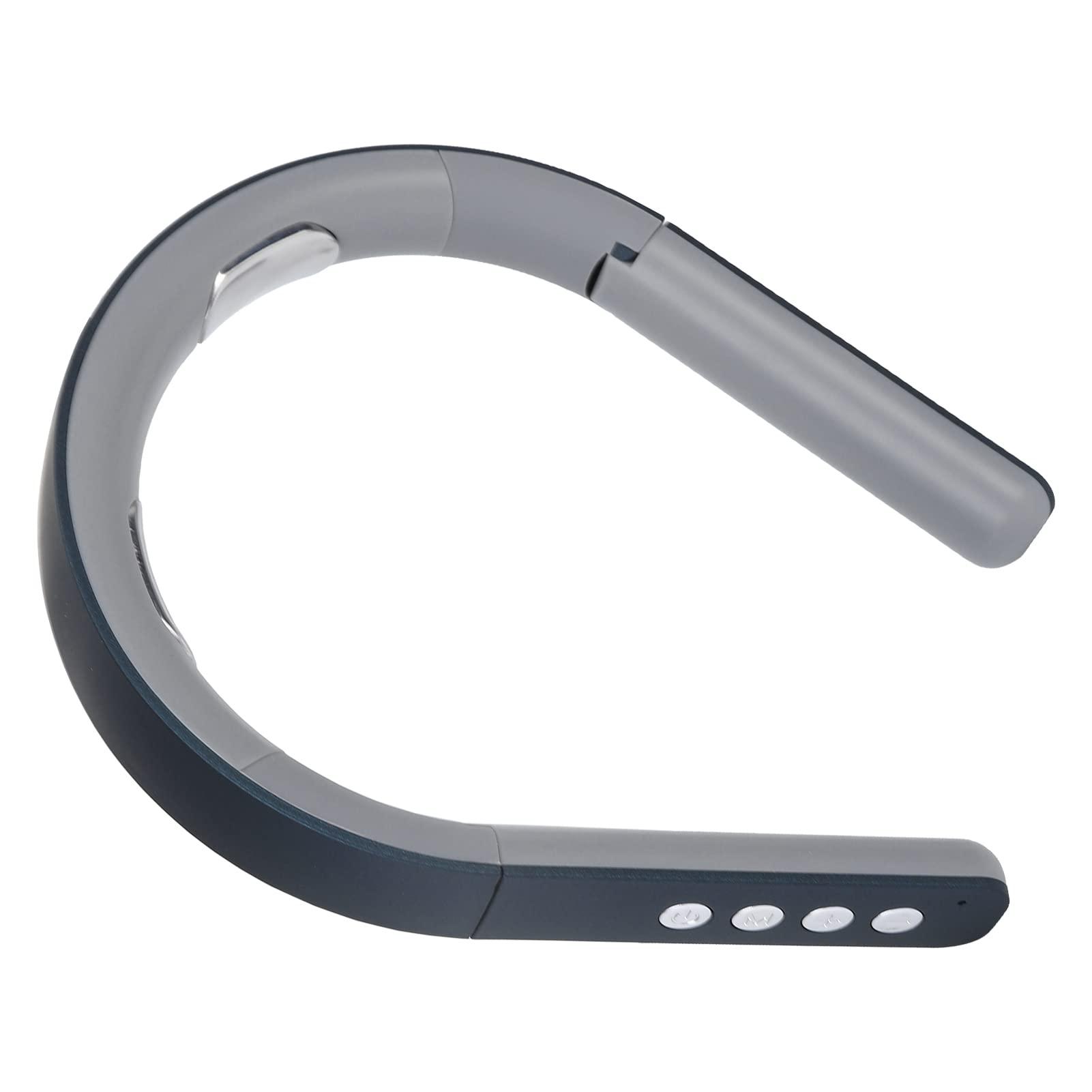 Rengu Intelligent Neck Massager, Soothing Portable Powerful Intelligent Neck Massage Instrument for Men for Office (Blue)