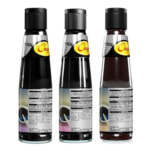ONG\'S ONG\'S Dark Soya Sauce| Light Soy Sauce | Teriyaki Sauce (210 ml each) | combo pack of 3 | product of Singapore |