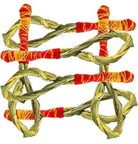 Awadh Kush Ring for Hindu Puja | Darbha Grass Ring | Kusha Ring |Natural Pavitra Kusha Grass Ring for Pooja |Havan Grass Ring | Halfa Grass Ring |Grown in Holy Land Ayodhya - Awadh- 5 Pcs