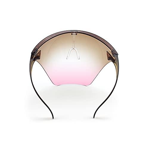 Kenneth Cole Kenneth Cole Gogglestyle Face Shield with 180° Safety Coverage for Kids, Brown, Onesize (KCKDSSHLDBRW)