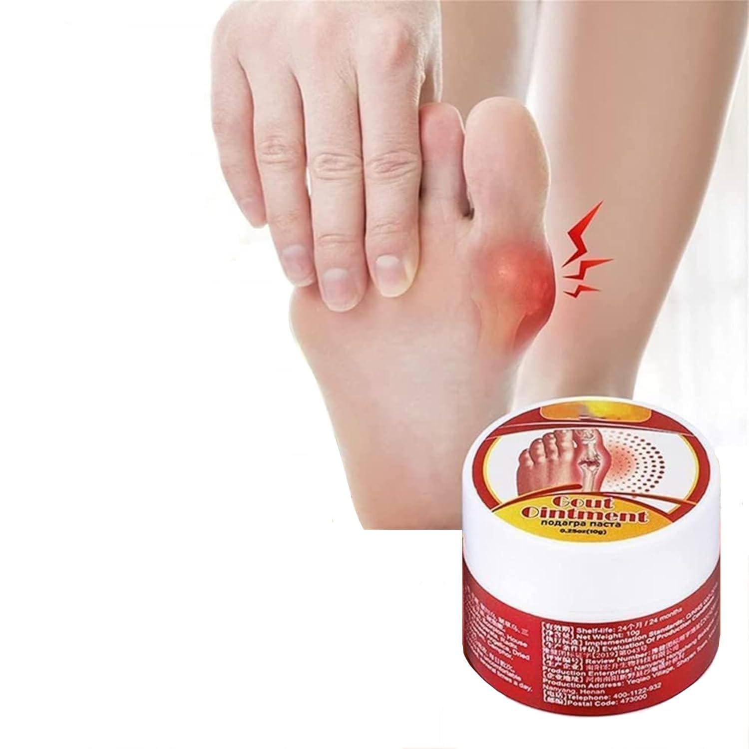 ALI SHIPPING Gout Relief Ointment Fast-Acting Natural Pain Relief Cream for Gout, Joint Pain, Swelling & Inflammation Herbal Formula for Soothing Gout Flare-Ups Ideal for Feet, Ankles, Hands & Toes
