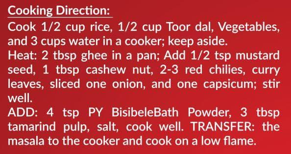 Py Py Traditionally made Masala Combo (Bisibelabath Powder, 5)