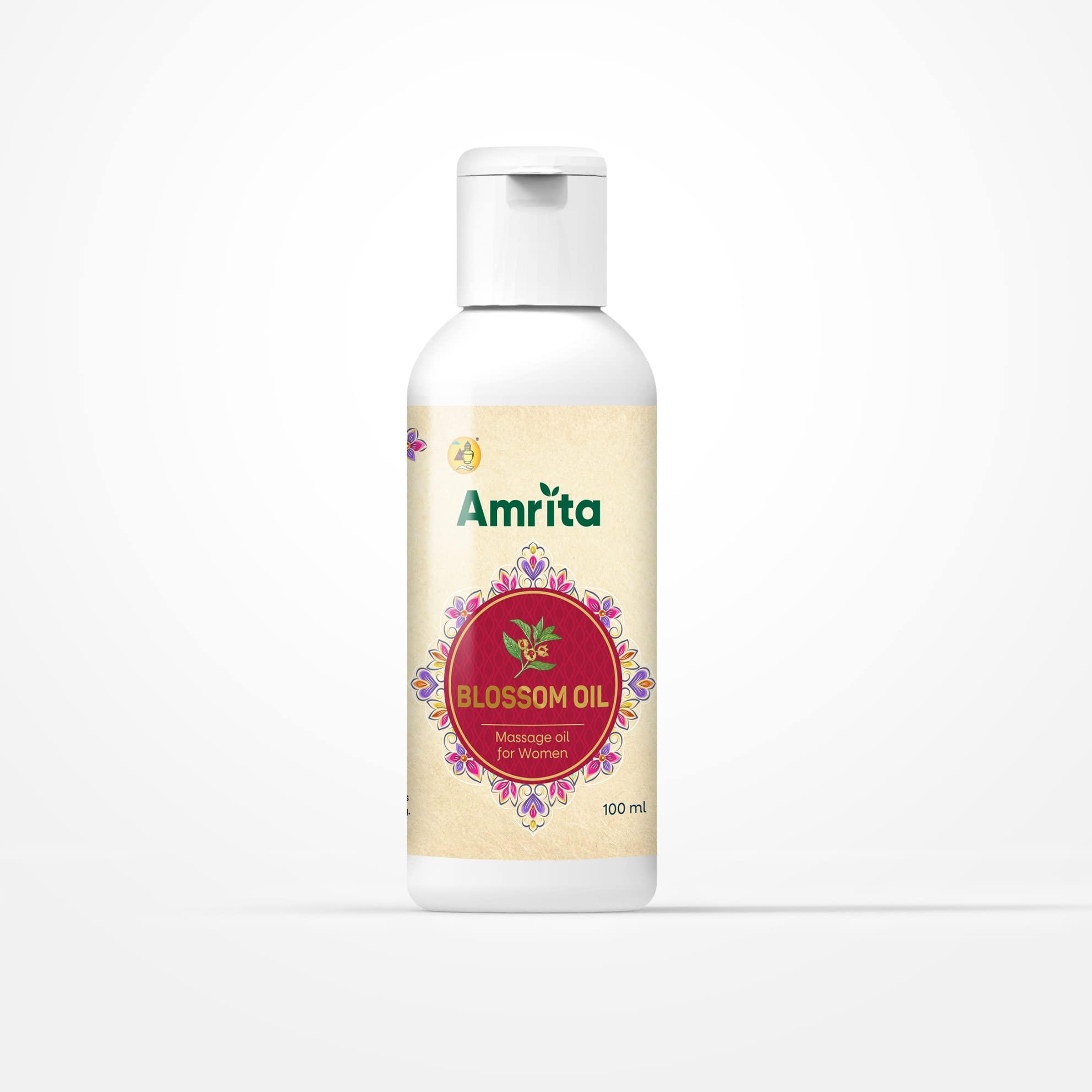 Amrita Amrita Blossom Oil | 100 ml | Massage Oil for Women | Relaxes Muscles & Improves Blood Circulation | Improves Skin Appearence