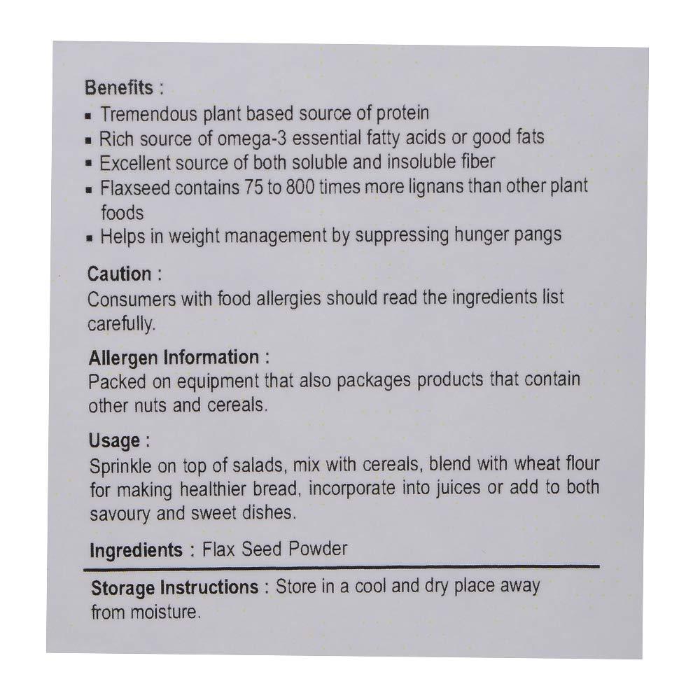 Nutriwish Nutriwish Flax seed powder, 500 g | Alsi Powder | Rich in Fiber |