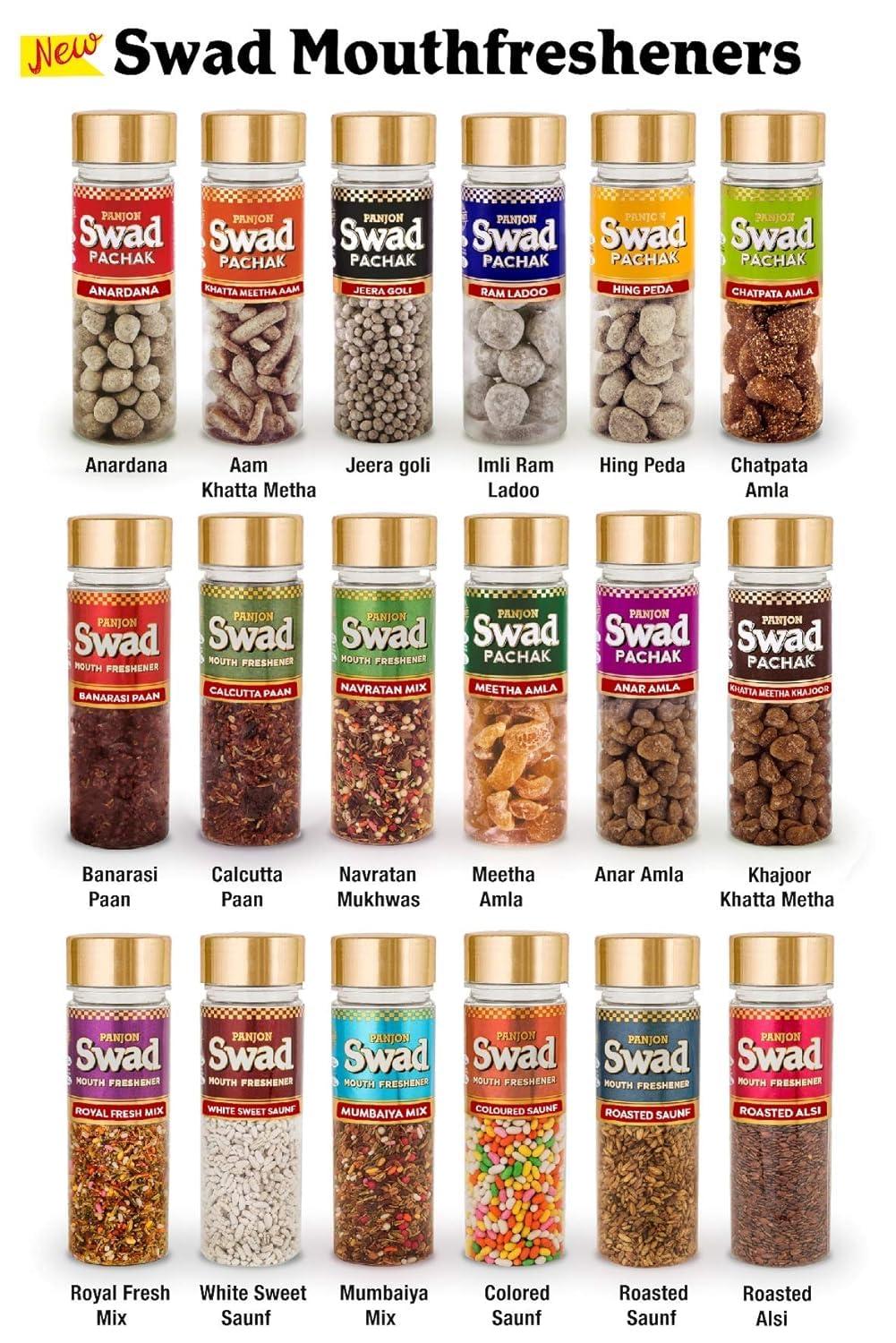 Swad Swad Digestive Drops Candy Gift Box (Original Flavour since 1986, Organic & Tasty) 125 Toffee x 1 Box Pack