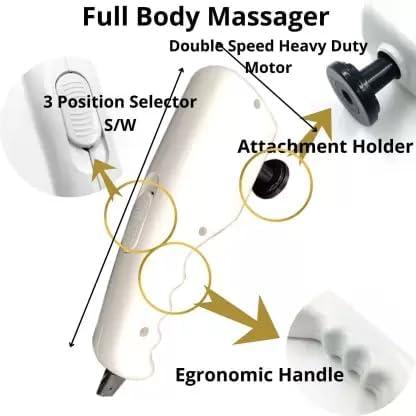 Monarch bizcom impex Monarch bizcom impex Electric Full Body Magnetic Massager Includes 17 Versatile Attachments For Comprehensive Pain Relief And Muscle Relaxation, Ideal For Back, Neck, And Body Care