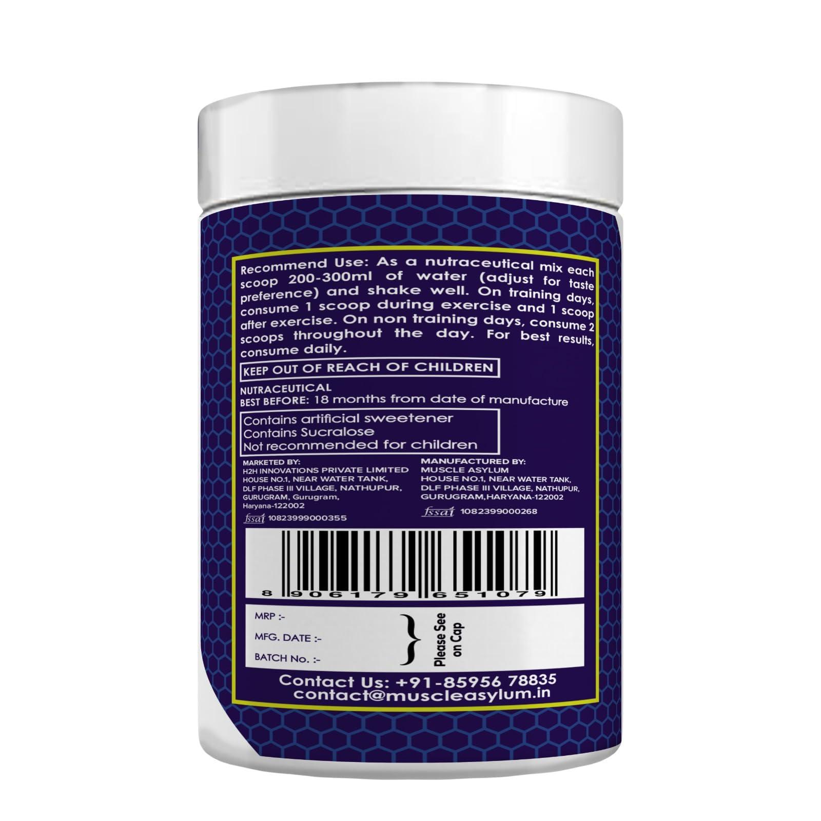 Muscle Asylum Muscle Asylum Creatine monohydrate powder - (Fruit Punch) 100gm & BCAA - (Fruit Punch) 300g