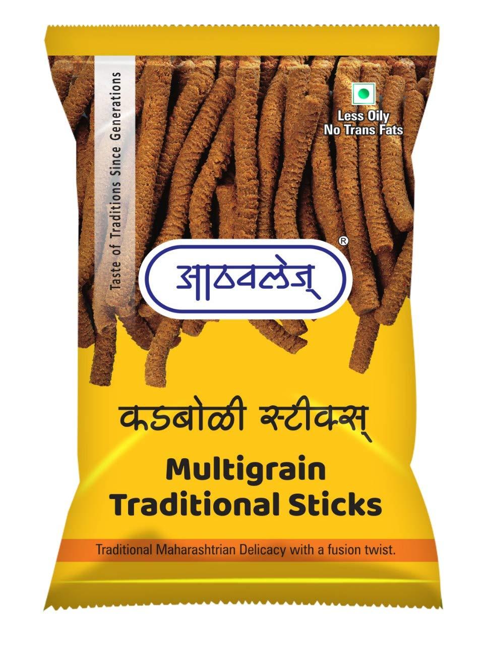 ATHAVALE'S Athavale's Multigrain Chakli Sticks | 2 Packs of 200 g | Fresh Namkeen Snacks