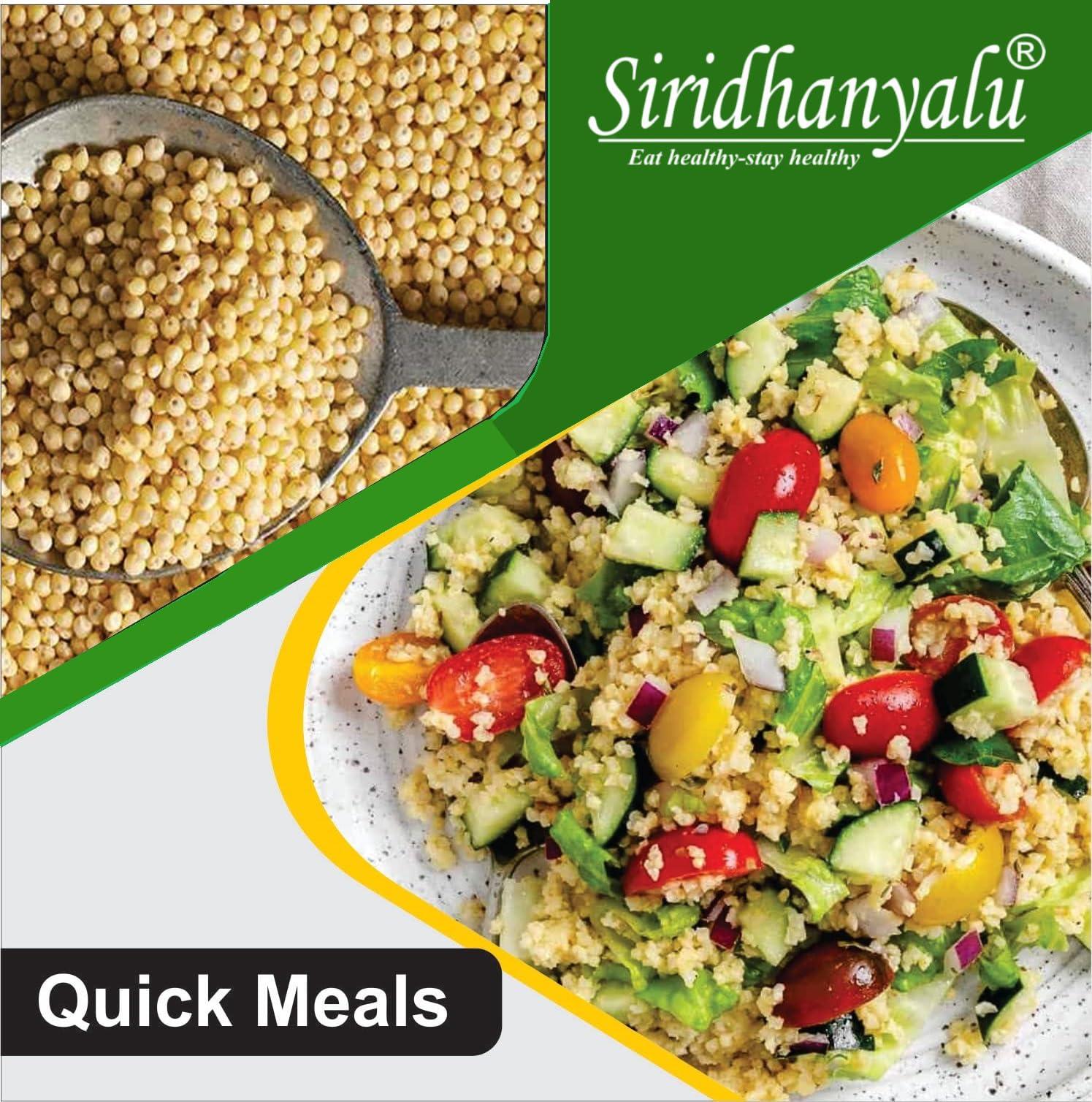 SIRIDHANYALU siridhanyalu Unpolished Millet Siridhanya 5 Types of Organic Millets Rice Little Kodo Browntop Barnyard & Foxtail -Punjabi (Gwt. 3500Gm)