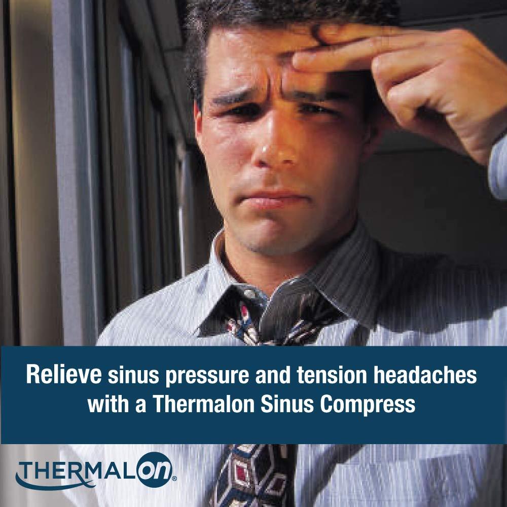 Thermalon Thermalon Microwave Activated Moist Heat-Cold Sinus Mask for Sinus Pressure, Headaches, TMJ, 5.5 \" X 8\"